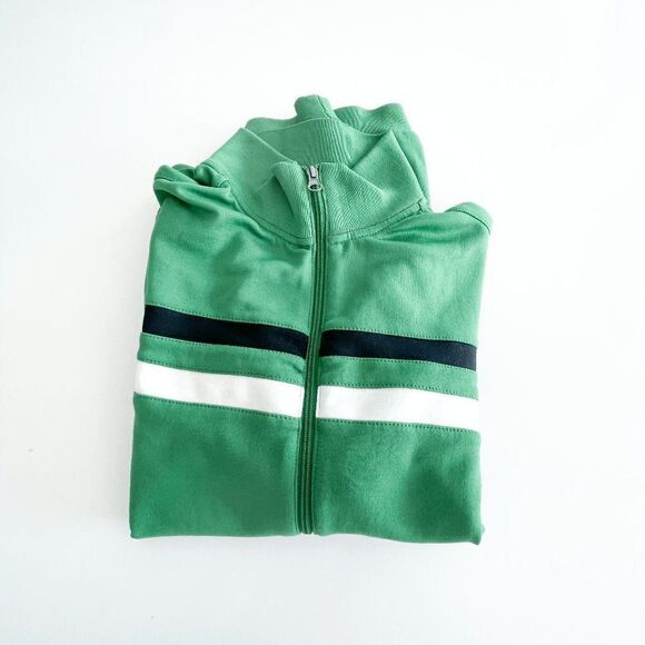 BC Ethic Y2K Mens Full Zip Jacket Mock Neck Green Medium - Picture 3 of 7